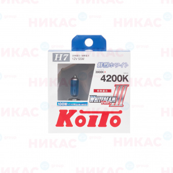 Галоген.лампа KOITO Whitebeam H7 4200K 12V 55W (компл.)